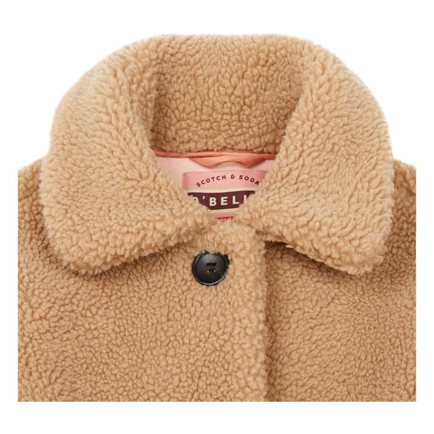 Manteau Boutonné Façon Fourrure Sherpa-product