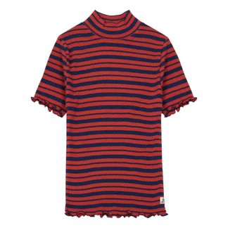 Scotch & Soda T-shirt a righe con coste-listing