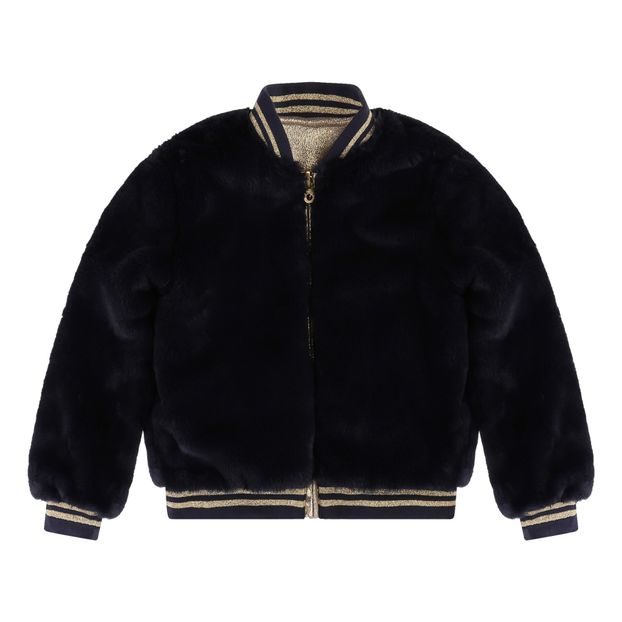 Faux Fur Reversible Bomber Jacket-product