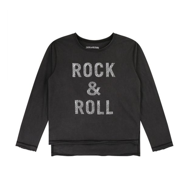 T-Shirt Col Tunisien Rock&Roll Craquelé-product