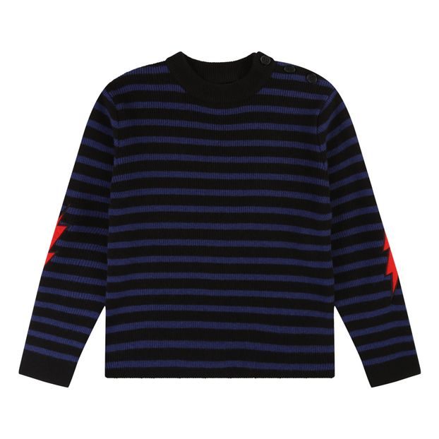 Wool Cashmere Elbow Patch Jumper-product