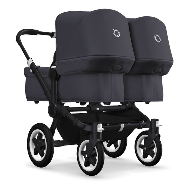 Donkey² Twin Pushchair with Black Frame-product