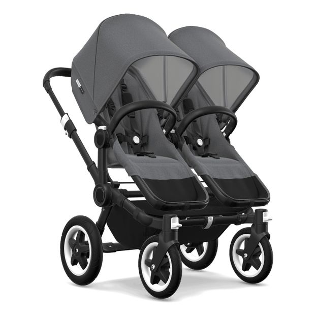 Donkey² Twin Pushchair with Black Frame-product
