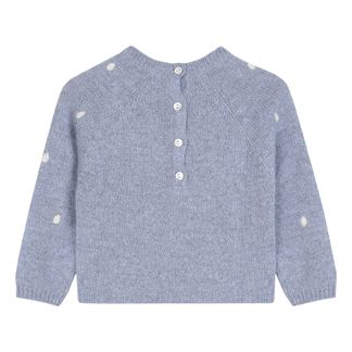 Emile et Ida Pullover aus Merinowolle handgestrickt Pluie-listing