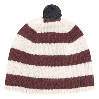 Emile et Ida Gestreifte Mütze aus Wolle und Kaschmir-listing