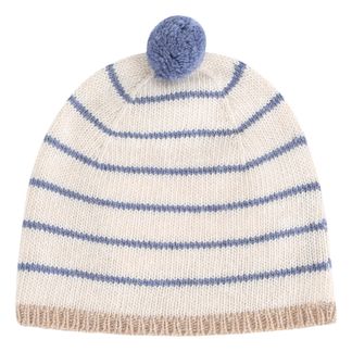 Emile et Ida Gestreifte Mütze aus Wolle und Kaschmir-listing