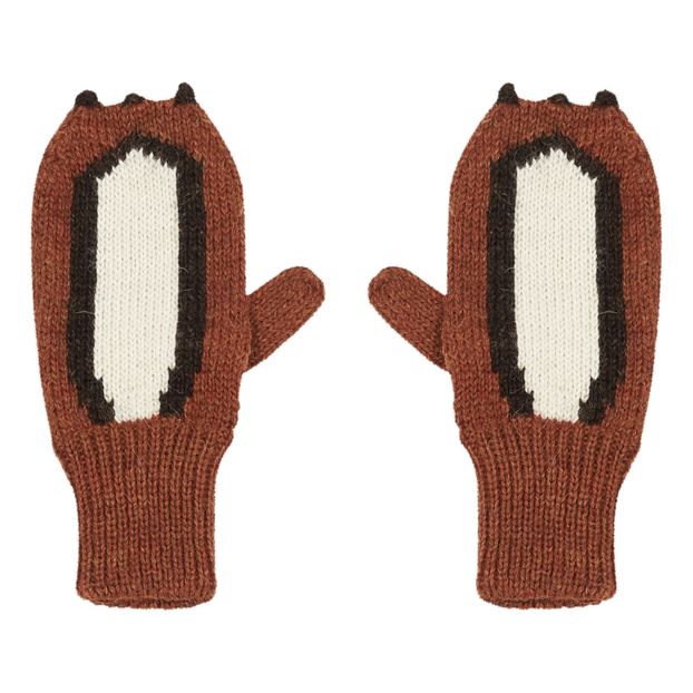 Squirrel Baby Alpaca Wool Mittens-product