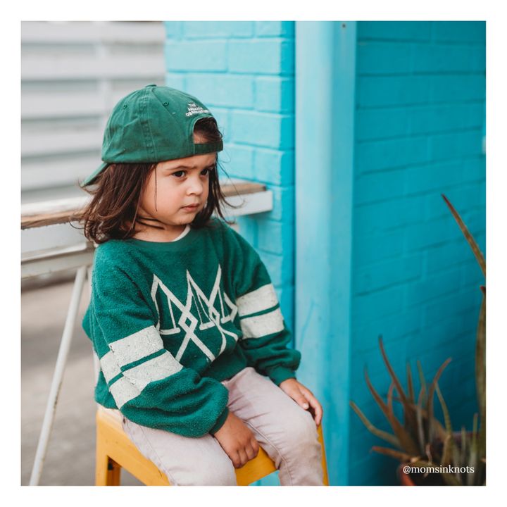 Sudadera Logos Tao x Smallable | Verde Abeto- Imagen del producto n°3