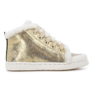 10 IS Gefütterte Turnschuhe Leder mit Schnürsenkeln Ter-listing