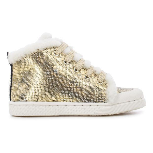 Sneakers di pelle imbottite lacci Ter-product