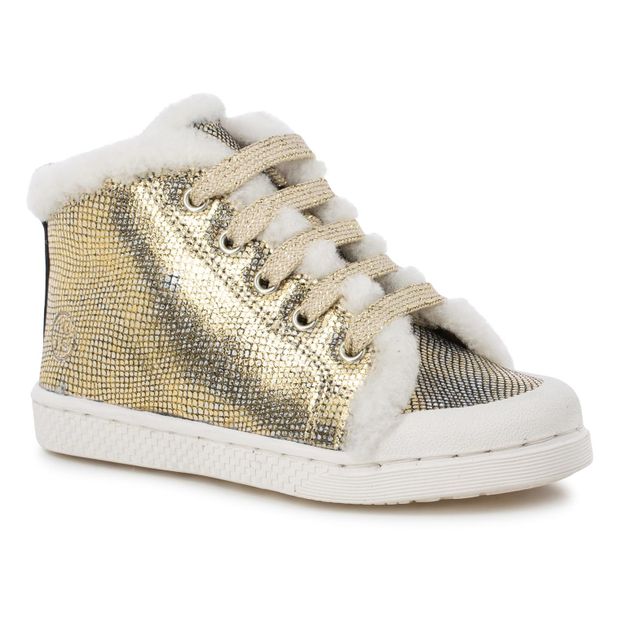Sneakers di pelle imbottite lacci Ter-product