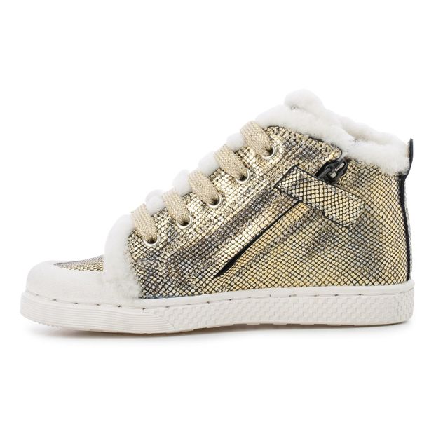 Sneakers di pelle imbottite lacci Ter-product