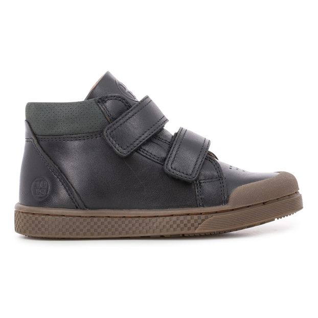 Baskets Cuir Montantes Scratchs Hi-product