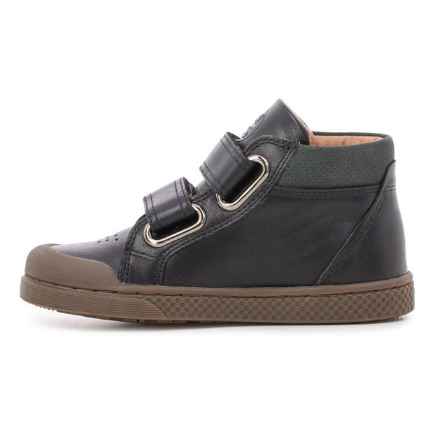 Baskets Cuir Montantes Scratchs Hi-product