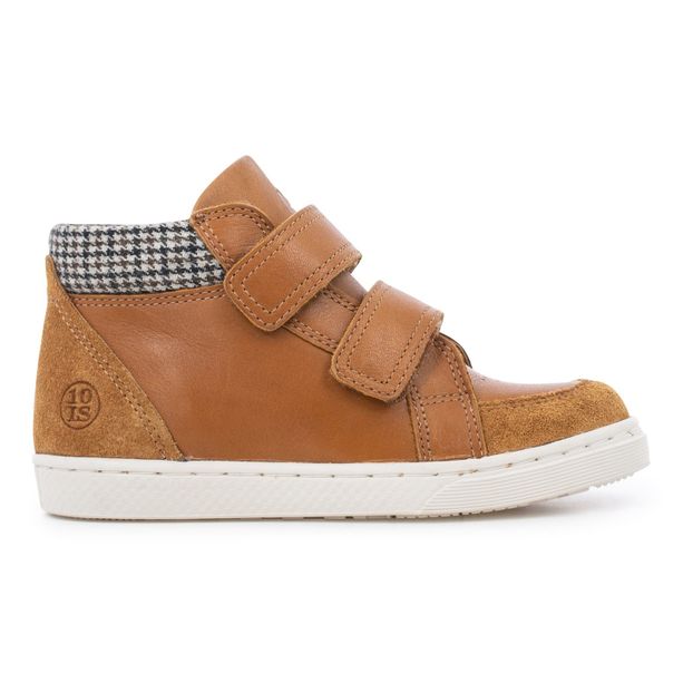 Baskets Cuir Montantes Scratchs Base-product