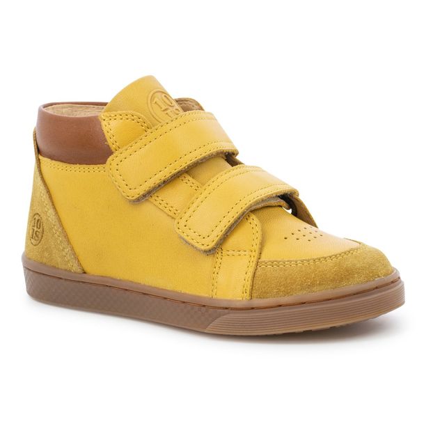Baskets Cuir Montantes Scratchs Base-product