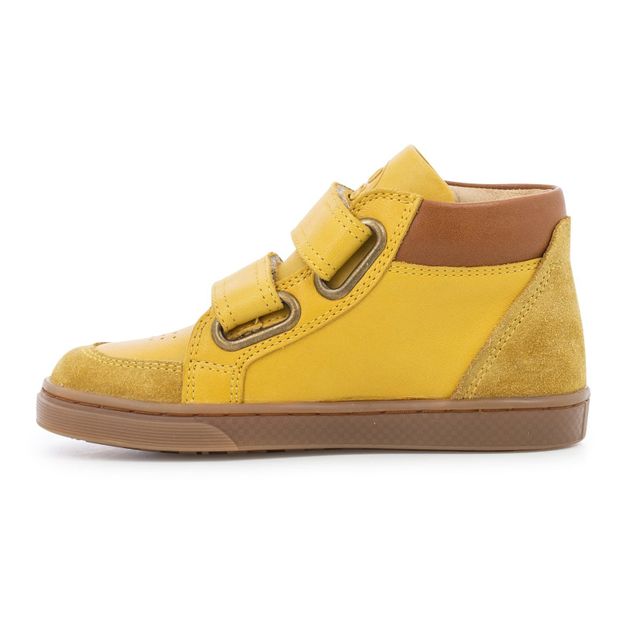 Baskets Cuir Montantes Scratchs Base-product