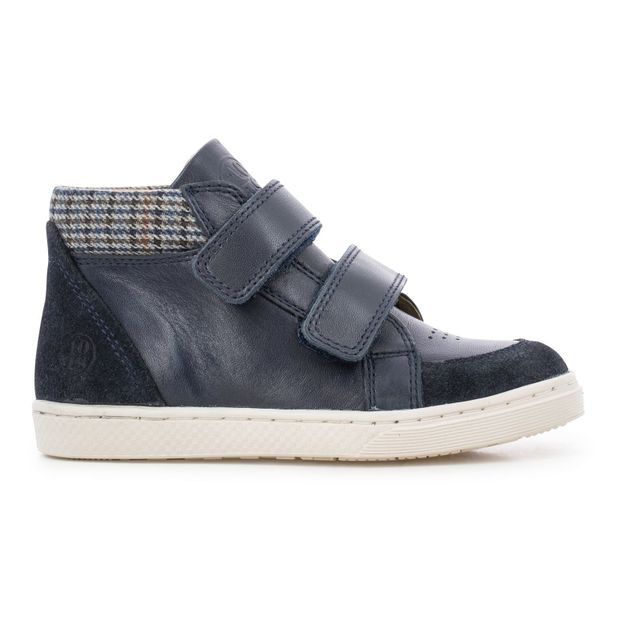 Baskets Cuir Montantes Scratchs Base-product