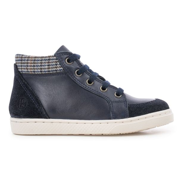 Lace Base Leather Trainers-product