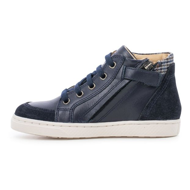 Lace Base Leather Trainers-product