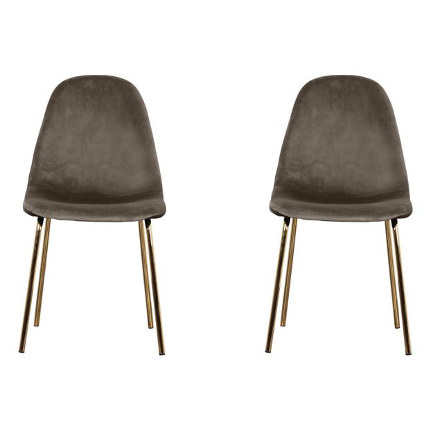 Chaise en velours - set de 2-product