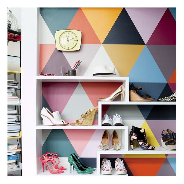 Mosaic Triangles 182x280cm Wallpaper - 2 strips-product