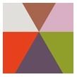 Mosaic Triangles 182x280cm Wallpaper - 2 strips-product