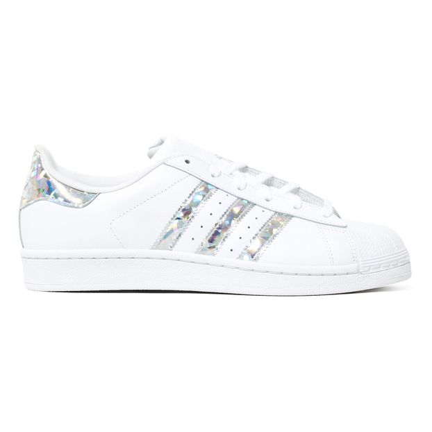 Superstar Holographic Leather Trainers with Laces-product