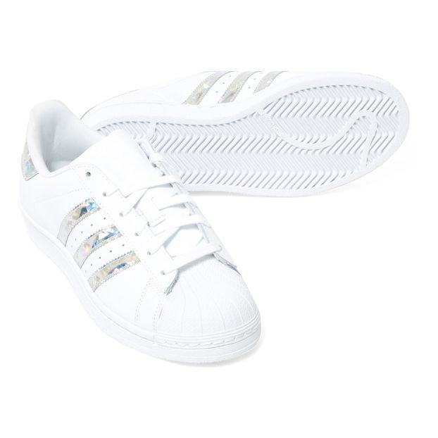Superstar Holographic Leather Trainers with Laces-product
