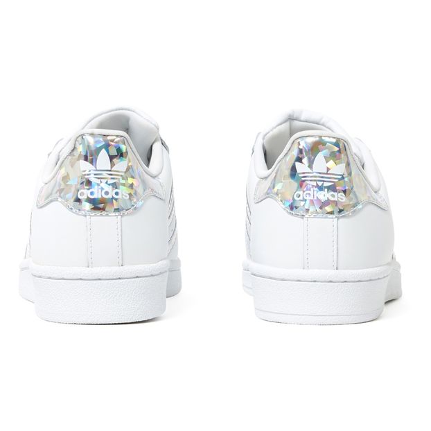 Superstar Holographic Leather Trainers with Laces-product