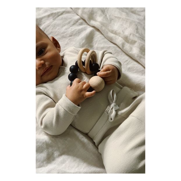 Anneau de dentition Saturn en silicone et bois-product