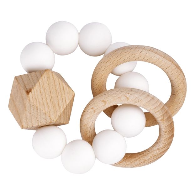 Anneau de dentition Titan en silicone et bois-product