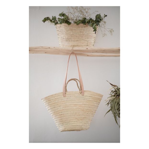 Panier double anses en cuir-product