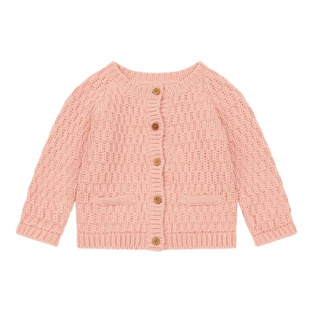 Waffled Cotton Merino Wool Cardigan-product