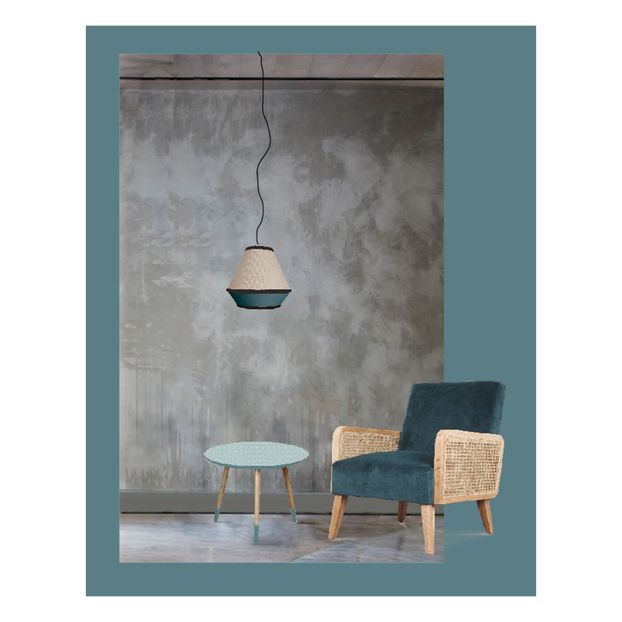 Suspension en raphia-product
