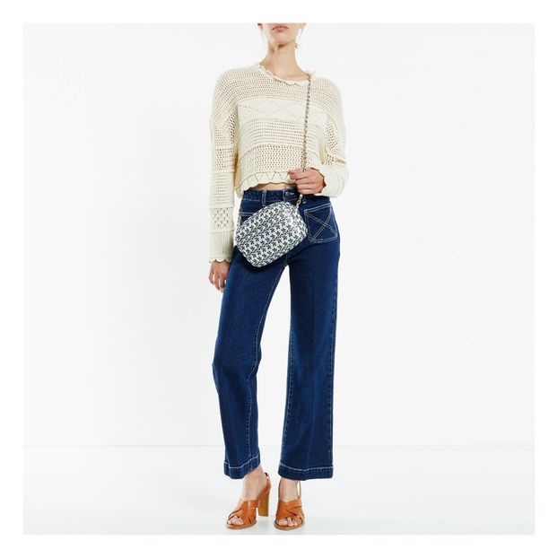 Patched panel cropped jumper-product