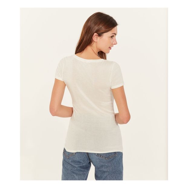 Cotton V Neck T-shirt - Women's Collection - -product