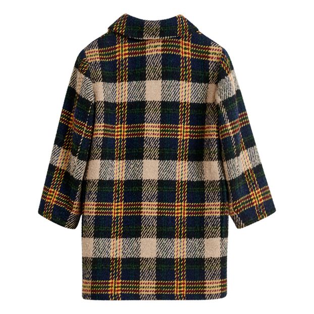 Abrigo Lana de Cuadros Forrado Craft-product