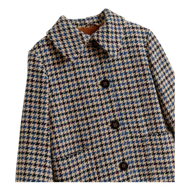 Manteau Laine Pied de Poule Fourré Craft-product