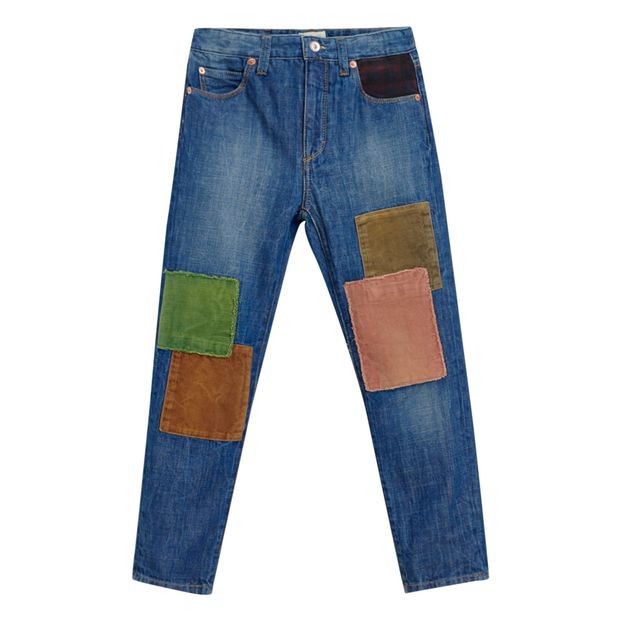 Jean boyfriend Patchwork sid-product