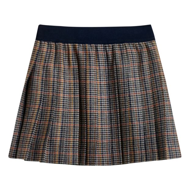 Ley Prince Wales Check Pleated Skirt-product