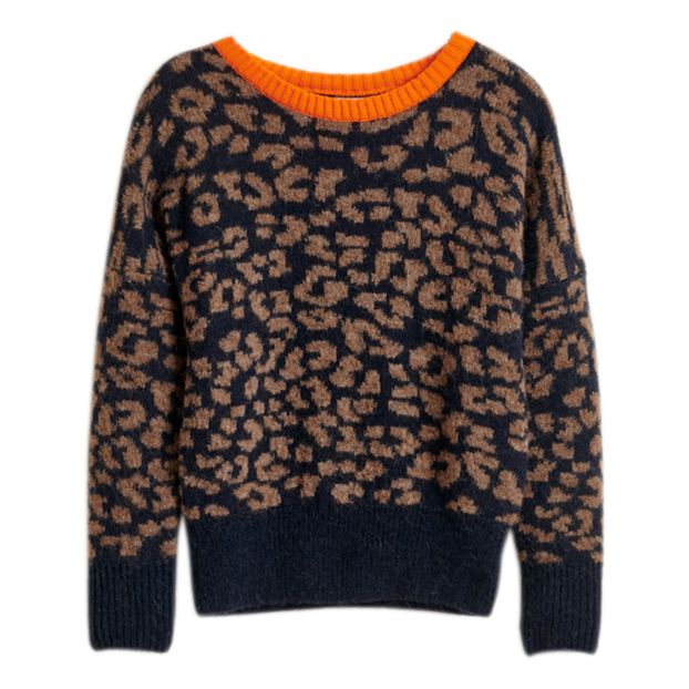 Suéter de Lana Suave Leopardo Dasga-product