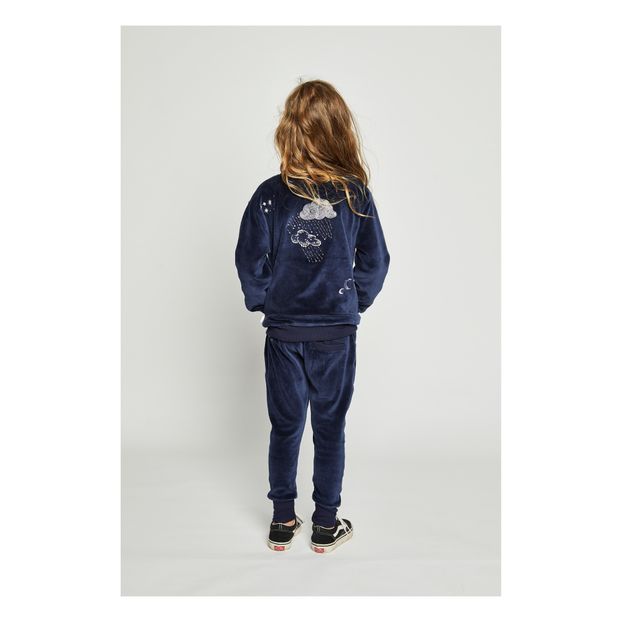 Sudadera Cremallera Terciopelo Clouds-product