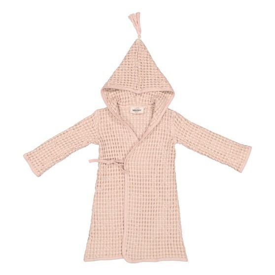 Peignoir enfant en gros nid d'abeille avec capuche-product