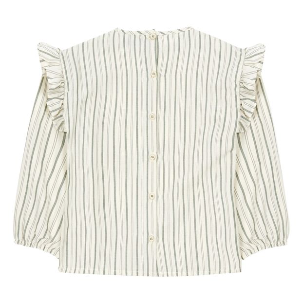Striped Ruffled Blouse-product