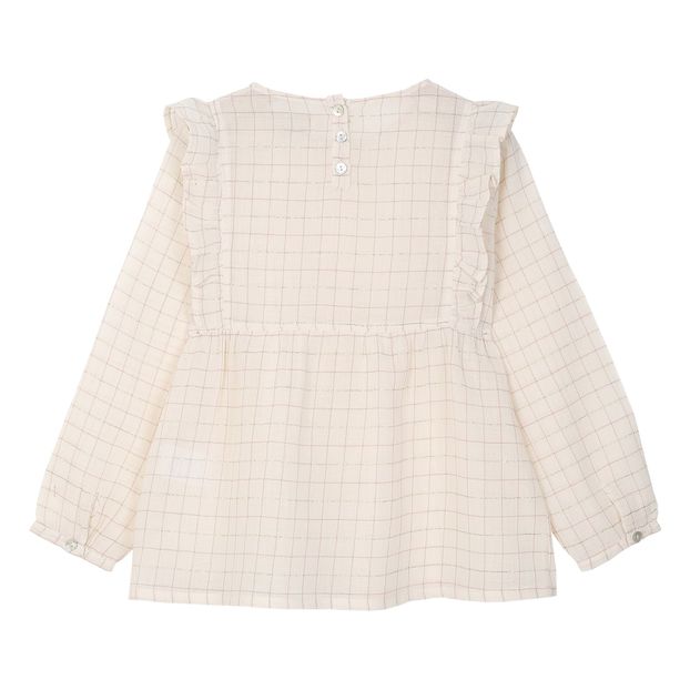 Checkered Lurex Blouse - Women's Collection - -product