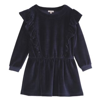 Emile et Ida Kleid aus Velours mit Rüschen-listing