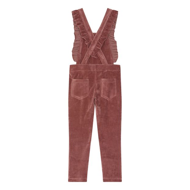 Ruffled Velvet Dungarees-product