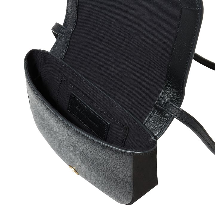 Mini Sac Hana Bi-matière | Noir- Image produit n°5
