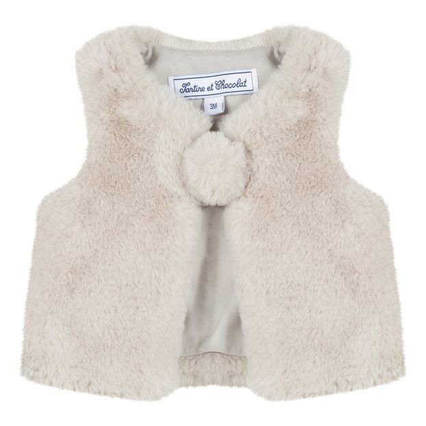 Faux Fur Baby Cardigan-product